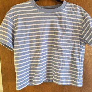 Madewell Periwinkle Striped Top
